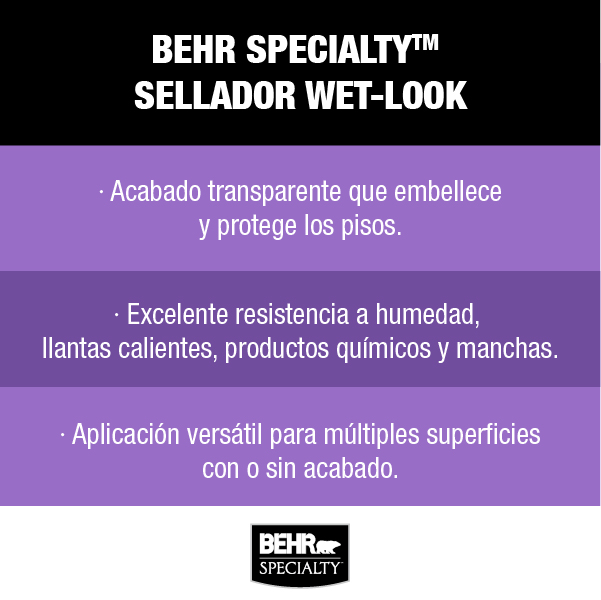 Behr Specialty Sellador Wet Look Home Depot México